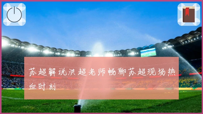 苏超解说洪超老师畅聊苏超现场热血时刻
